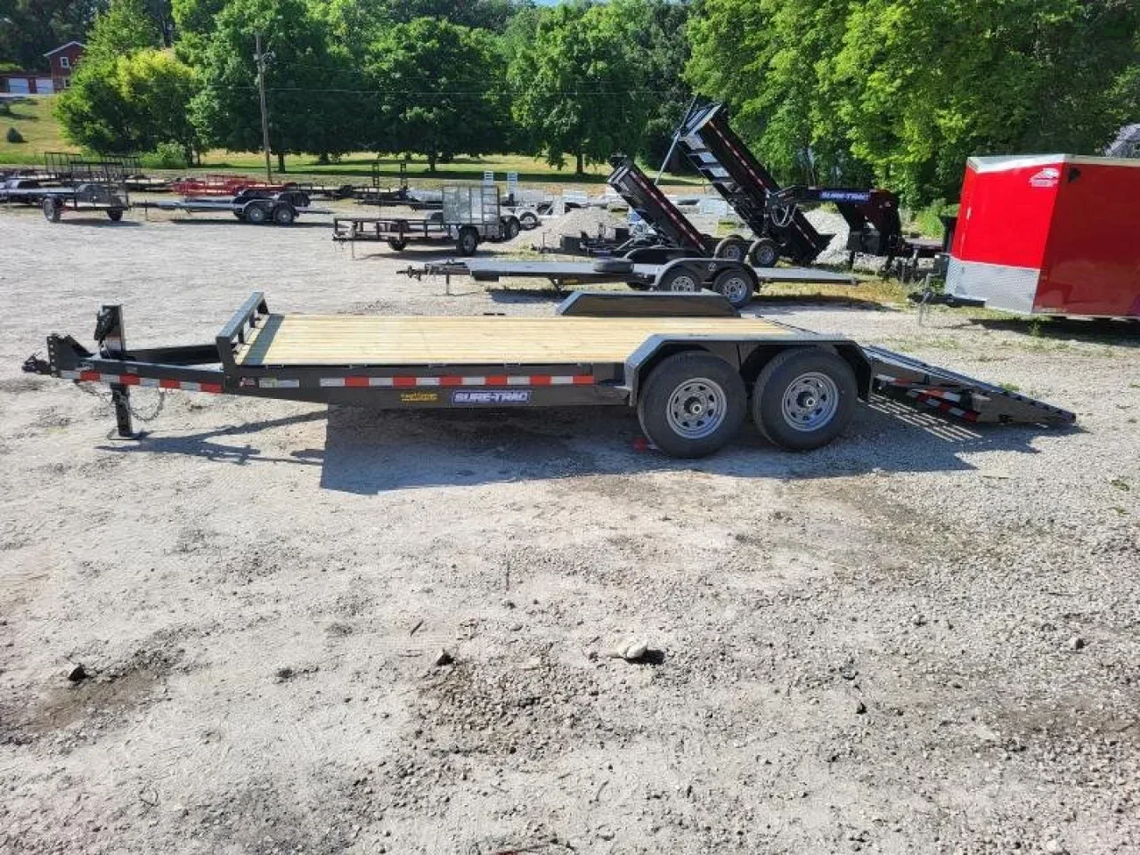 2026 Sure-Trac 7 x 17+3 Universal Ramp Equipment Trailer 14K