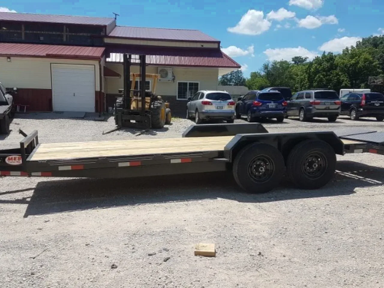 2026 MEB 7x17+3 Equipment Trailer w/ Full Width Ramps