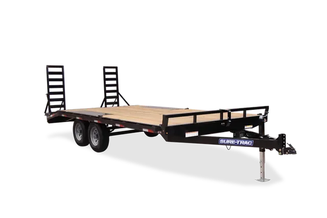 2025 Sure-Trac 8.5x18+5 Heavy Duty Low Profile Beavertail Deckover Trailer