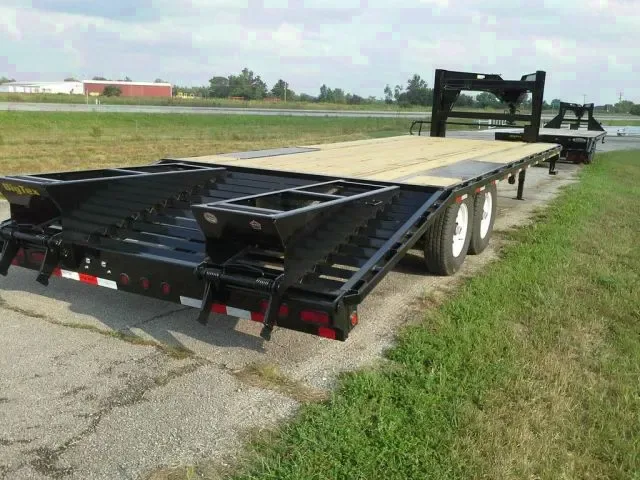 20ft +5 Gooseneck Deckover Low Profile Flatbed Trailer