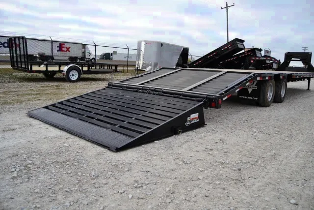 37ft Gooseneck Lo-Profile Pierced Beam Construction