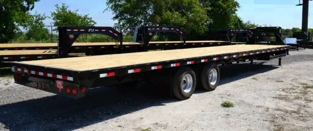 40ft GN Straight Deck - w/2-12K Oil Bath Axles w/Slide in Ramps