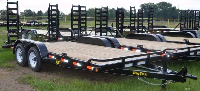 16ft Equipment Trailer Bumper Pull Black