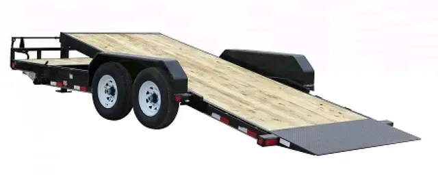 20ft Tilt Deck Equipment Trailer w/Stop Railing