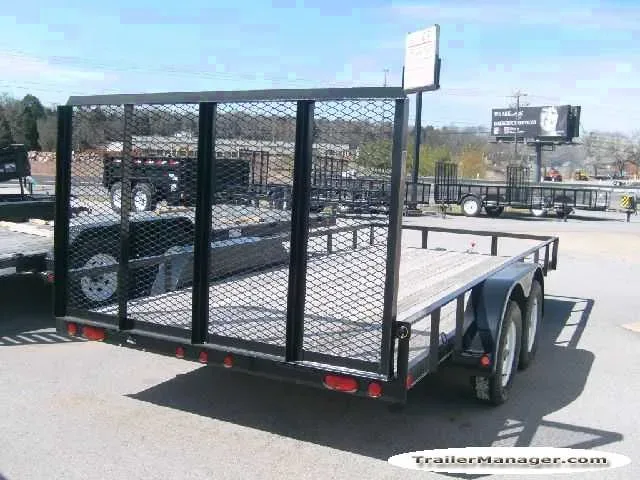 Equipment 16ft Tandem Axle BLACK