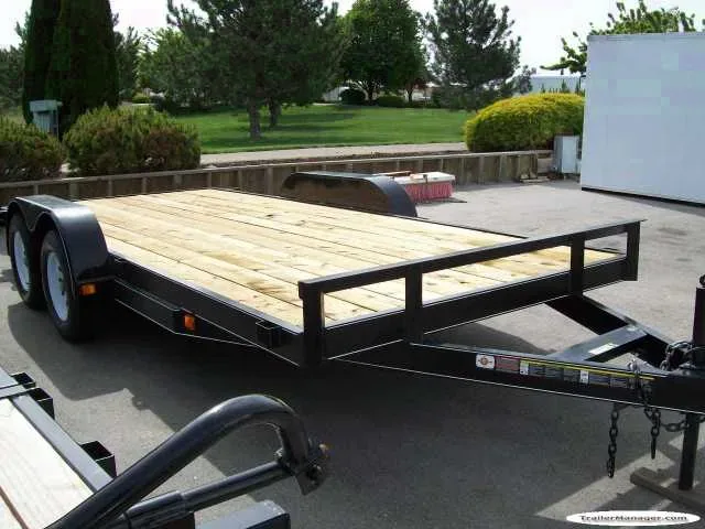 Equipment 16ft Tandem Axle Black