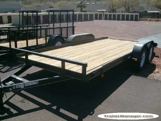 Equipment Trailer 16ft with Wood Deck