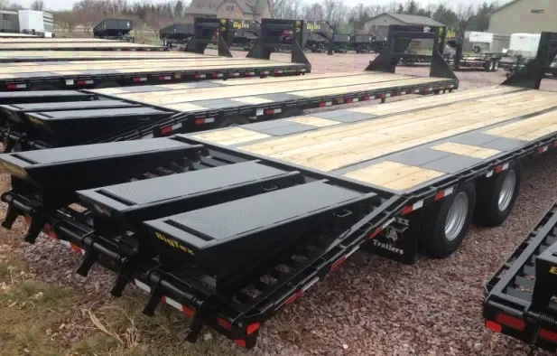 28 + 5ft flatbed 2-10000lb axles w/3 ramps