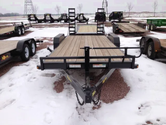 20ft Equipment  with wood decking-stand up ramps