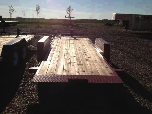 20ft Tilt-Bed Red , 2-7,000# Axles
