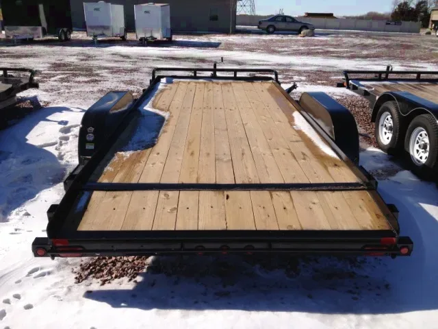18ft flatbed trailer-beavertail