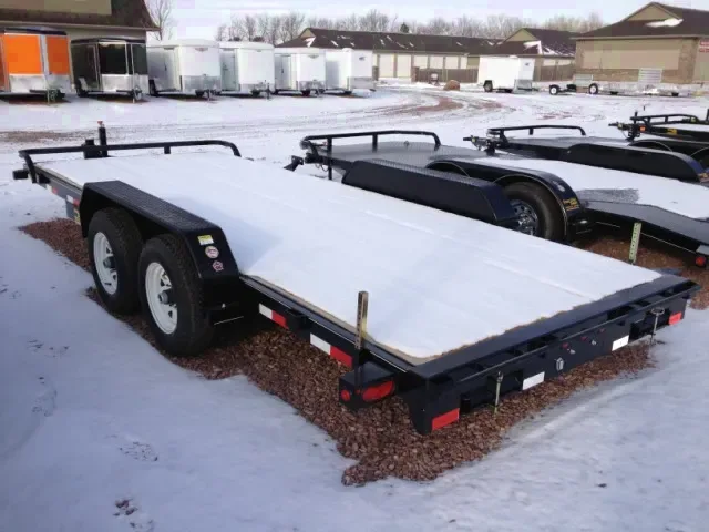 18ft flatbed trailer with 2-5200lb axles