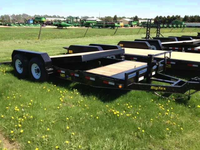 20ft Tilt  Bed Wood Deck w/Stationary Platform