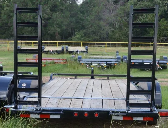 20ft Black Bumper Pull Equipment Trailer