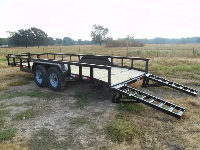 20ft Equipment Trailer w/Side Rails