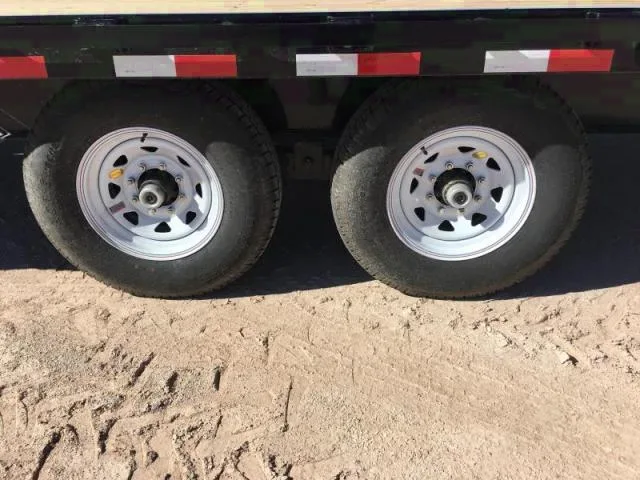 25ft Flatbed Trailer, 7000 lb Axles