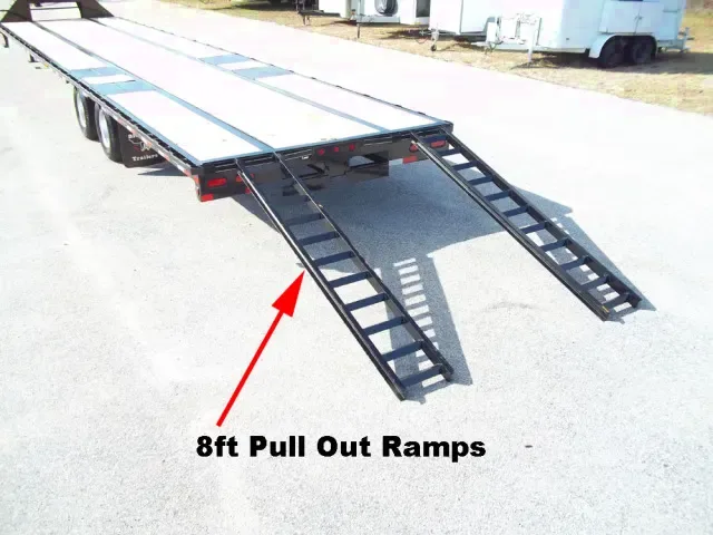 40ft Straight Deck GN Flatbed Equipment Trailer