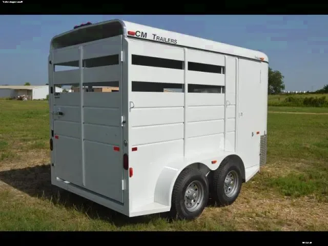 2 Horse Trailer Steel BP White