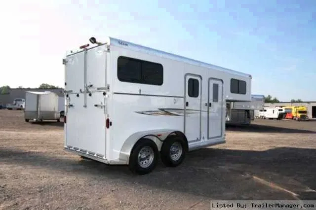 Aluminum 2 Horse Slant Load Trailer