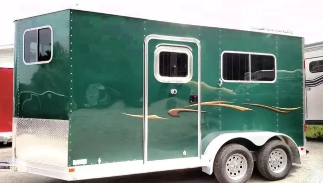 2 Horse Aluminum Bumper Pull Trailer