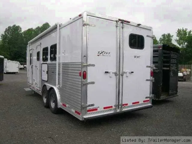 3 Horse Aluminum Gooseneck Trailer w/Living Quarter