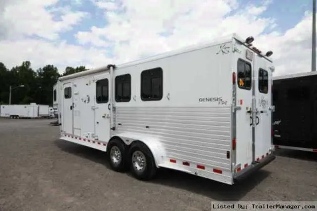 3 - HORSE  LQ SLANT LOAD GOOSENECK TRAILER
