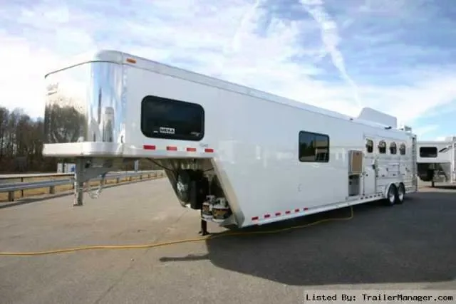 4 - HORSE  LQ TRAILER W/HAY RACK