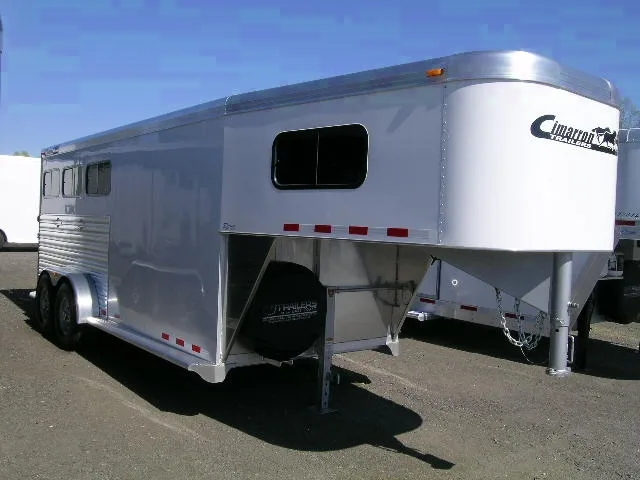 SLANT LOAD 4 HORSE ALUMINUM GN TRAILER