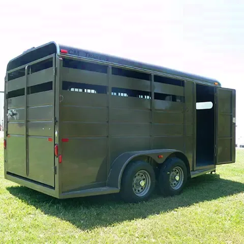 AZB 2 HORSE TRAILER, SLANT LOAD, WIDE STALLS