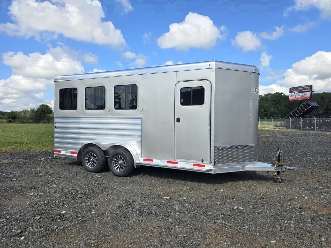 Horse Trailer 2026 6X12 Exiss trailer 616 All Aluminum 3 Horse Slant Load Bumper Pull Trailer