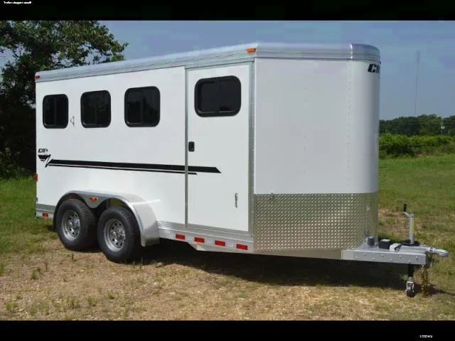 White 3 Horse Aluminum BP Drop Feed Doors