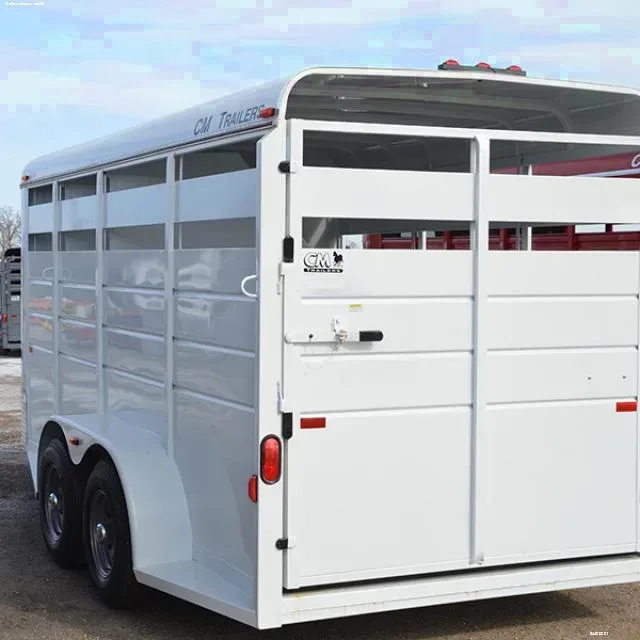 3 Horse Steel Frame Bumper Pull Trailer w/Treated Wood Floor