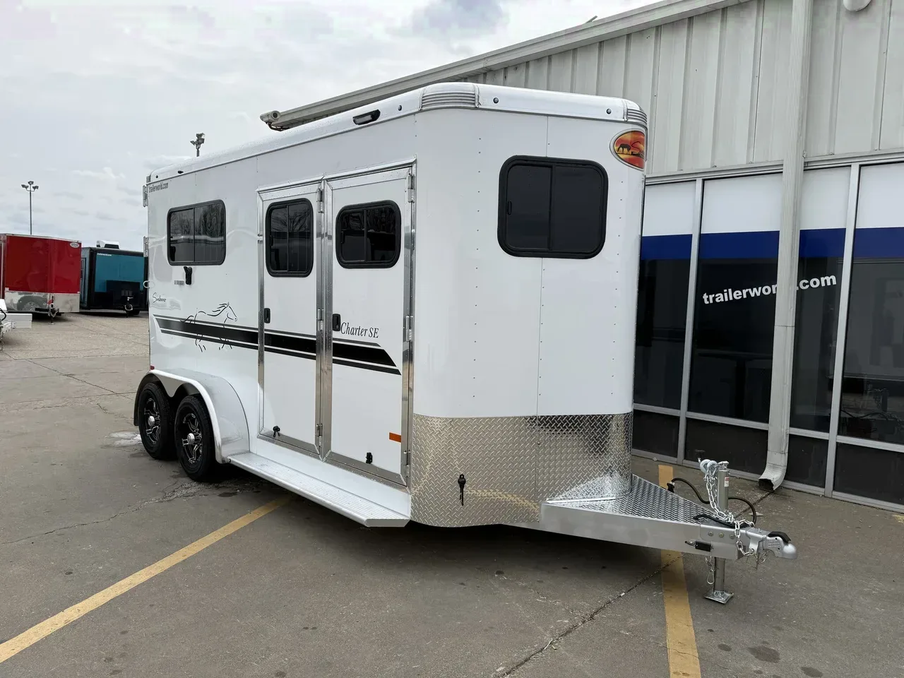 KC2146 - 2027 Sundowner Charter 16' 2 Horse Tack Room Straight Load Bumper Pull Horse Trailer