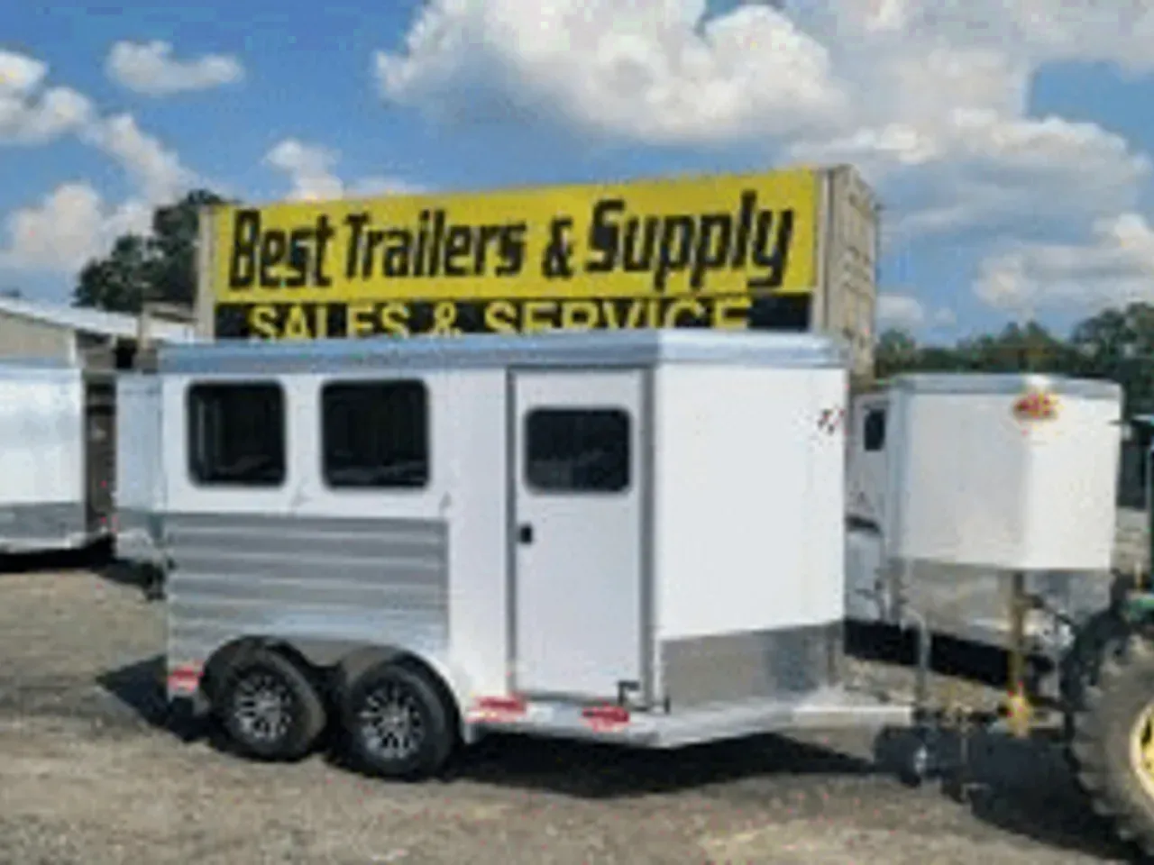 Aluminum 2025 7X11 Exiss trailer 7X11 XT Edition 2 Horse Slant Load Aluminum Trailer -AGLS711-XT2H-082261 7 ft. x11 ft.