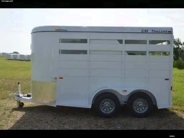 White 2 H Steel Frame Bumper Pull Trailer