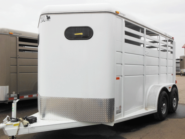 Steel Frame Two Horse Trailer w/Brakes