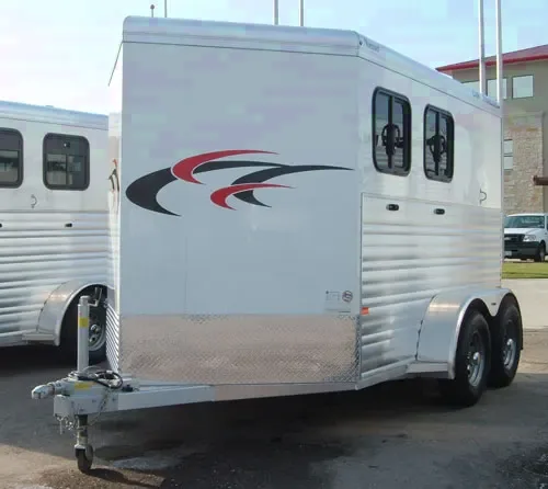 2 Horse Slant with Dressing Room wth V-Nose