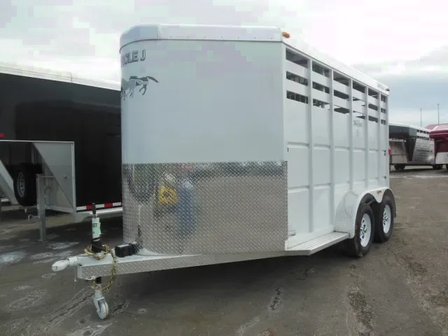 2 horse slant load with dressing room and v-nose