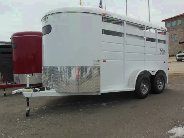 SLANT LOAD 2 HORSE BUMPER PULL TRAILER