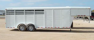 4 horse trailer with slant, steel frame