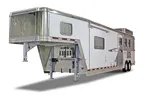 White 6 Horse Trailer w/ Living Quarters