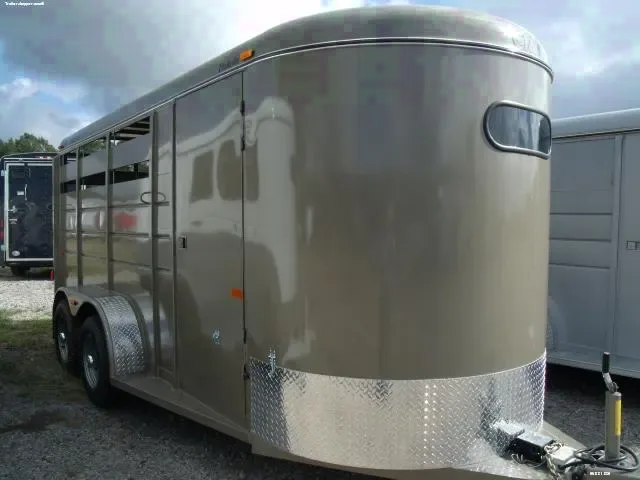 Beige 3 H Trailer Steel Bumper Pull
