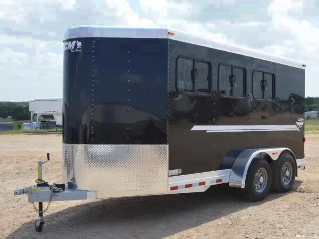 Black 3 Horse Bumper Pull