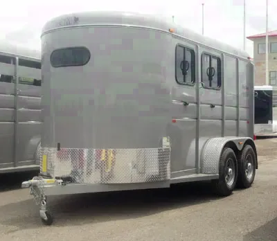 3 Horse Charcoal Horse Trailer