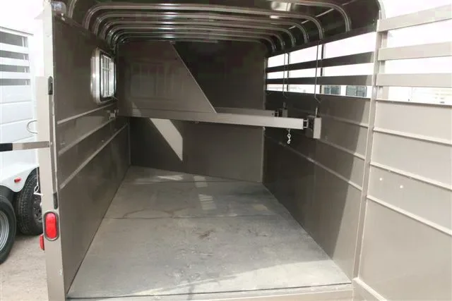 3 Horse Pewter Bumper Pull Trailer w/Tack Room