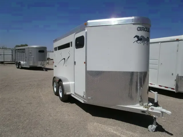 3 Horse V-Nose Aluminum Bumper Pull Trailer