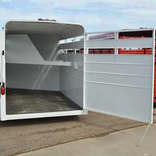 3H Bumper Pull Steel with Single Rear Door-Slant Load