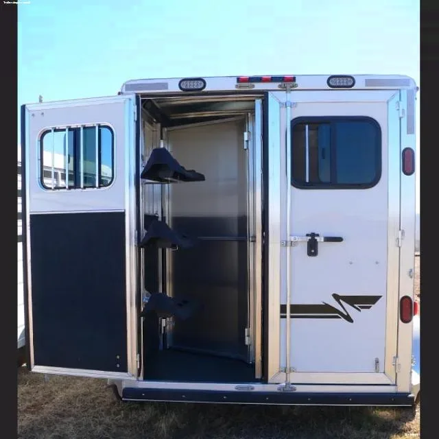 2H  Aluminum GN-White with Double Rear Doors