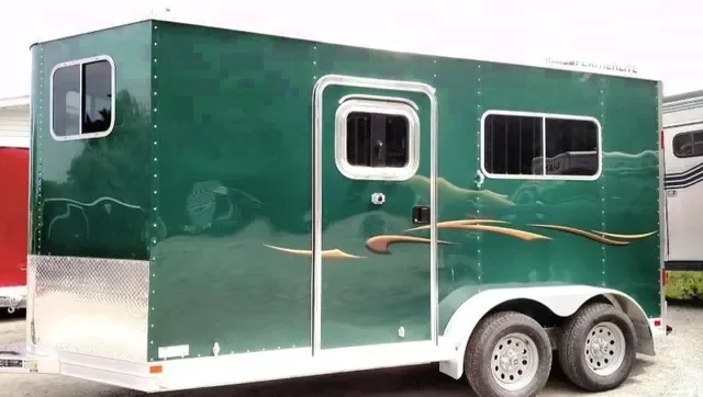 2 Horse Aluminum BP Drop Feed Doors