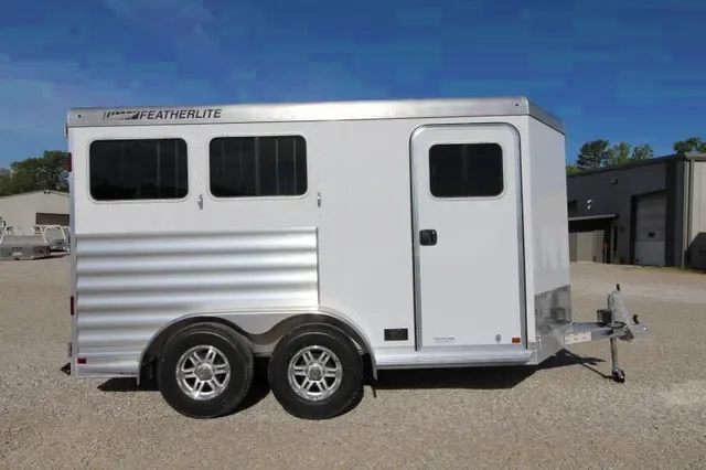 2025 Featherlite 7x12.5 Horse Trailer - White - Make Offer